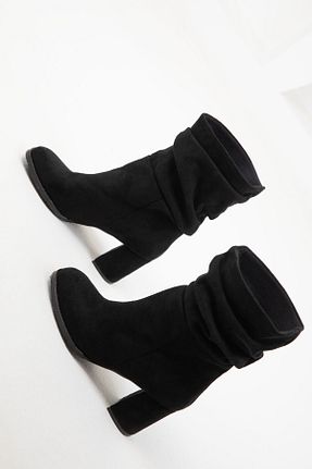 بوت / نیم بوت مشکی زنانه چرم مصنوعی SOHO - کد 865009116
