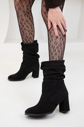 بوت / نیم بوت مشکی زنانه چرم مصنوعی SOHO - کد 865009116