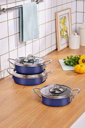 ماهیتابه سرمه ای 3+ Karaca - کد 866579868