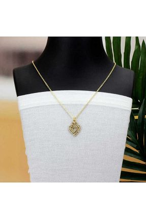 گردنبند استیل ( فولاد ) زرد زنانه استیل (فولاد) Fashionel - کد 877884449