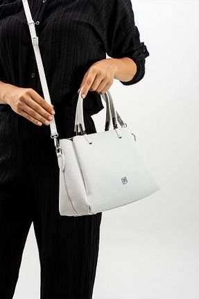 کیف دوشی سفید زنانه چرم مصنوعی Just Polo - کد 877881708