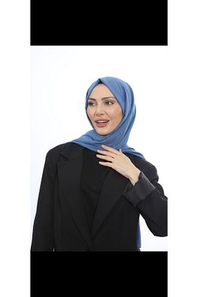 شال آبی زنانه پنبه ای helya scarf - کد 877876567