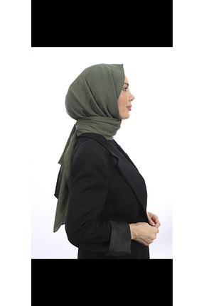 شال خاکی زنانه پنبه ای helya scarf - کد 877876378