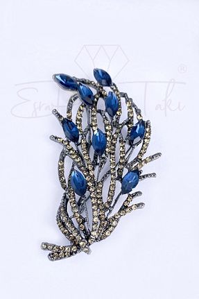 سنجاق سینه آبی زنانه فلزی Esra Pamir - کد 213299901