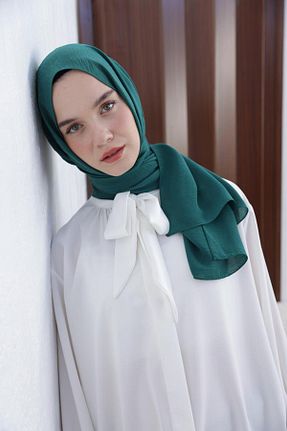 روسری سبز کرپ ALLDAY - کد 877902286
