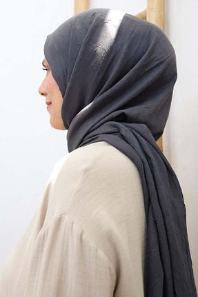 روسری طوسی پنبه ای ALLDAY - کد 877902562