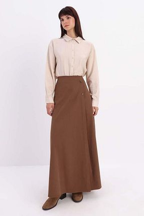 دامن حجاب قهوه ای زنانه Relaxed ALLDAY - کد 877917775