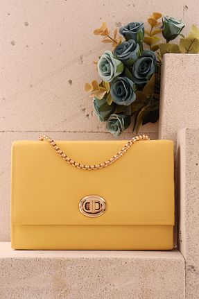 کیف پورتفوی و کلاچ زرد زنانه weem bag - کد 877928179