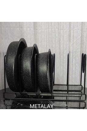 نظم دهنده کمد مشکی 1 پارچه METALAY - کد 780699053