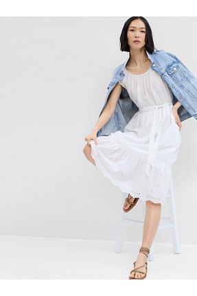 لباس سفید زنانه بافتنی GAP - کد 715740253