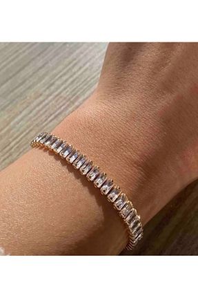دستبند استیل (فولاد) طلائی زنانه استیل (فولاد) Glitterring - کد 873006100