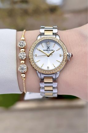 ساعت مچی طلائی زنانه 26-30 میلی متر Daniel Klein - کد 878904652