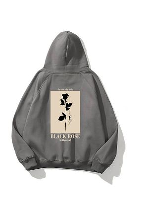 سوئیشرت طوسی زنانه چاپی The Champ Clothing - کد 772546140