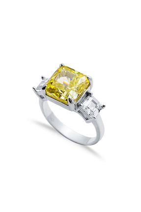 انگشتر نقره زرد زنانه 925 عیار Silveranka - کد 878084788