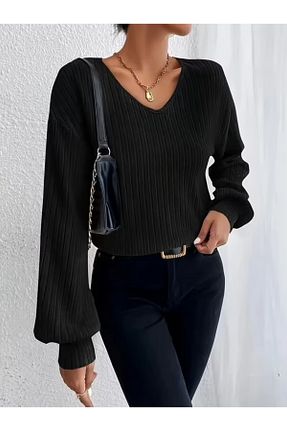 بلوز مشکی زنانه ساده PADOVA - کد 878075669