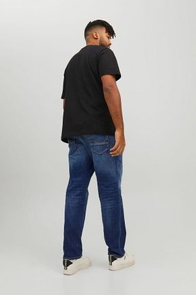 شلوار جین آبی مردانه پاچه لوله تفنگی Jack & Jones - کد 635105499