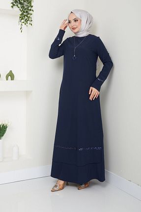 لباس حجاب سرمه ای زنانه رگولار AYŞE MELEK TASARIM - کد 833044861