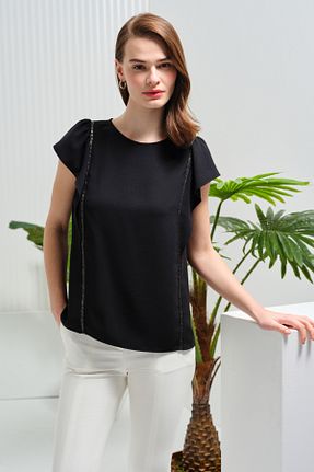 بلوز مشکی زنانه ساده Naramaxx - کد 878097135