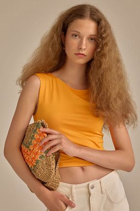 تیشرت نارنجی زنانه رگولار Defacto - کد 835236588