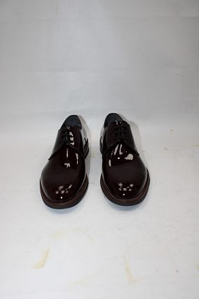 کفش کلاسیک زرشکی مردانه چرم لاکی VAHAP - کد 878109019