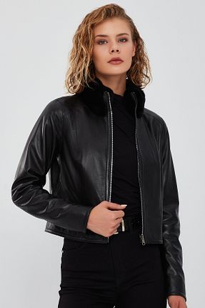 کاپشن مشکی زنانه رگولار Derimod - کد 769639083
