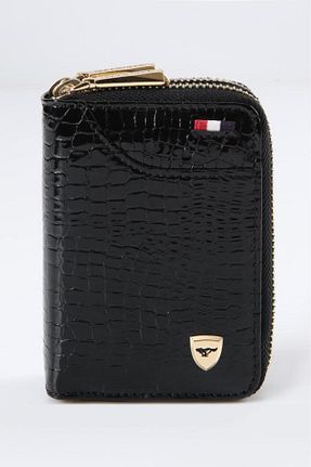 کیف پول مشکی زنانه چرم خالص SEPTWOLVES - کد 878125803