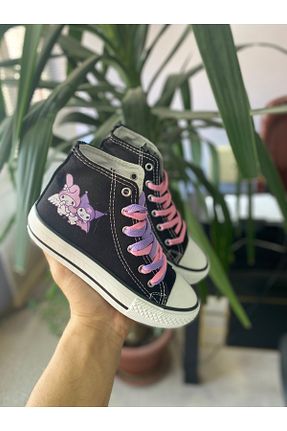 کفش اسنیکر مشکی زنانه بند دار Starme store - کد 878130799