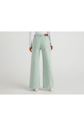 شلوار جین سبز زنانه پاچه لوله تفنگی United Colors of Benetton - کد 364080947