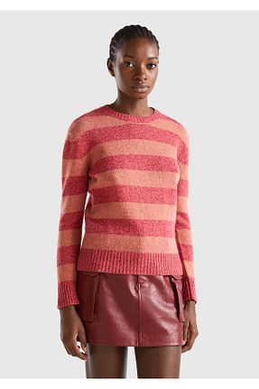 پلیور قرمز زنانه رگولار United Colors of Benetton - کد 774042928