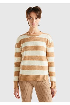 پلیور قهوه ای زنانه رگولار United Colors of Benetton - کد 780922039