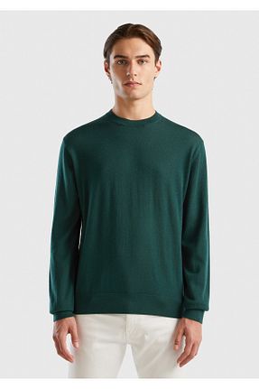 پلیور مشکی مردانه ساده United Colors of Benetton - کد 774043737