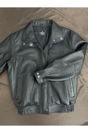 کاپشن مشکی زنانه گشاد Şahan Deri Denizli - کد 878214198