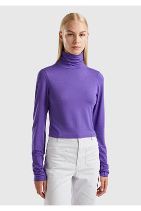 تیشرت بنفش زنانه رگولار United Colors of Benetton - کد 762908835
