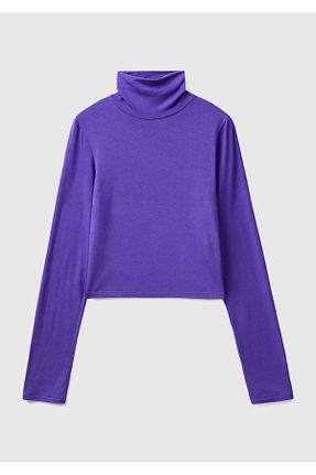 تیشرت بنفش زنانه رگولار United Colors of Benetton - کد 762908835