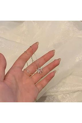 گردنبند جواهر طوسی زنانه سنگ طبیعی Vintageamer - کد 878234624