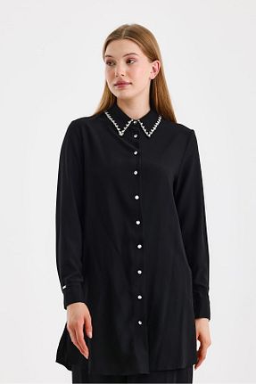 تونیک مشکی زنانه بافتنی Zühre - کد 878241483