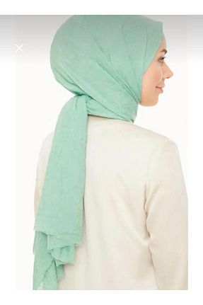 شال سبز زنانه پنبه ای helya scarf - کد 878249277