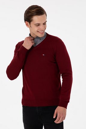 پلیور قهوه ای مردانه ساده U.S. Polo Assn. - کد 878240743