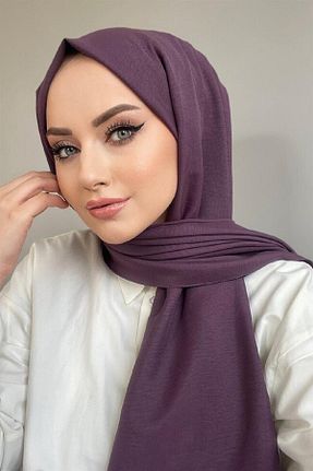 شال بنفش زنانه پنبه ای helya scarf - کد 878245467