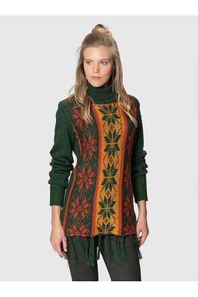 پلیور رنگی زنانه طرح دار Roman - کد 702108356