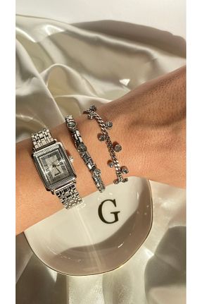 دستبند استیل (فولاد) زنانه استیل (فولاد) GAMZE - کد 878266504