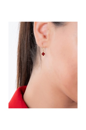 گوشواره طلا قرمز زنانه 8 عیار YCL - کد 878330641