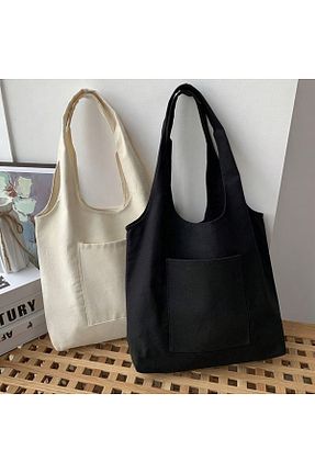 کیف دوشی بژ زنانه پارچه ای designedfy - کد 878337472
