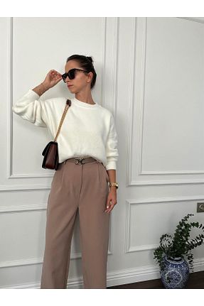 پلیور رنگی زنانه ساده Büşce - کد 772351599