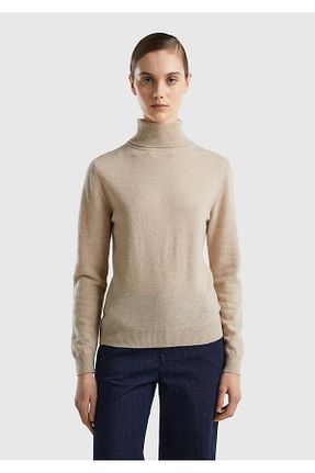 پلیور بژ زنانه ساده United Colors of Benetton - کد 780921819