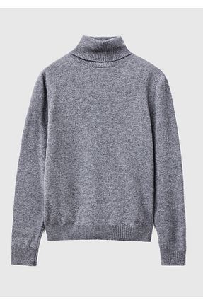 پلیور طوسی زنانه ساده United Colors of Benetton - کد 848757086