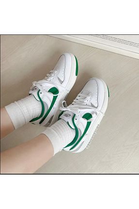 کفش اسنیکر سبز زنانه بند دار Nike - کد 878423725