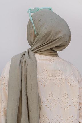 روسری سبز پنبه ای Modakaşmir - کد 878423509