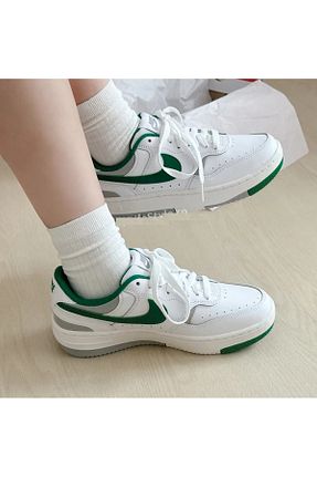 کفش اسنیکر سبز زنانه بند دار Nike - کد 878423725