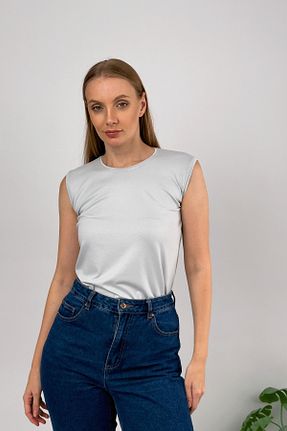 بادی طوسی زنانه یقه دوچرخه Betimoda - کد 456352709
